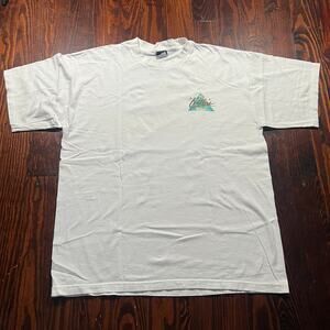 Calvin Klein XL Vintage Egypt Graphic Tee White Regular